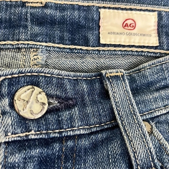 AG Adriano Goldschmied The Brooke Bermuda Denim Short Medium Wash - Size 26 - Picture 3 of 7